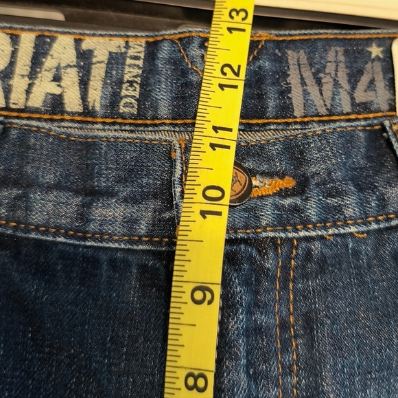 Ariat M4 Jeans Men's Size 34x32 Low Rise Boot Dark Wash Western Denim Cowboy - Picture 8 of 9